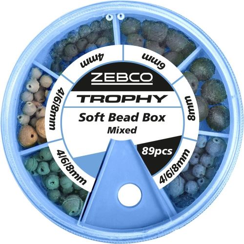Zebco Guľôčky Trophy Soft Bead Box Mixed 89 ks