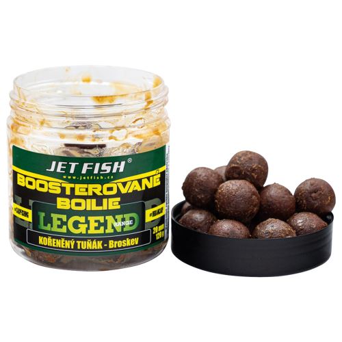 Jet Fish Boosterované Boilie Legend Range Korenený Tuniak Broskyňa 250 ml