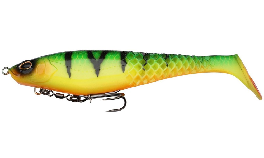 E-shop Berkley gumová nástraha powerbait cullshad shallow firetiger - 15 cm 34 g
