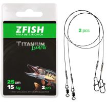 Zfish Lanko Titanium Leader 2 ks - 15 cm 7 kg