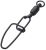Madcat Karabinka S Obratlíkom Stainless BB Swivels W Crossl Snap Black 3 ks