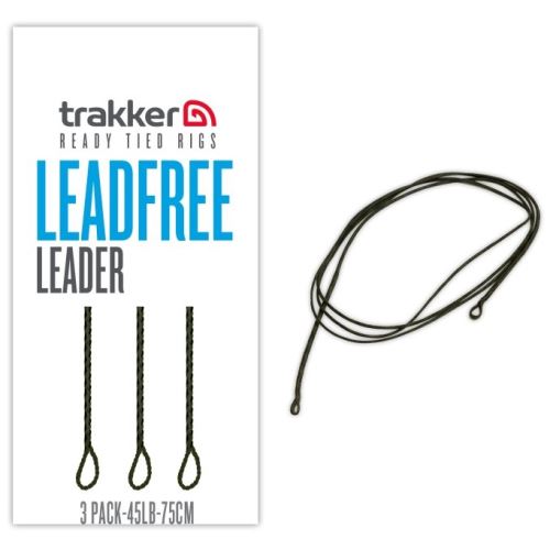 Trakker Montáž Leadfree Leader 75 cm 45 lb 3 ks