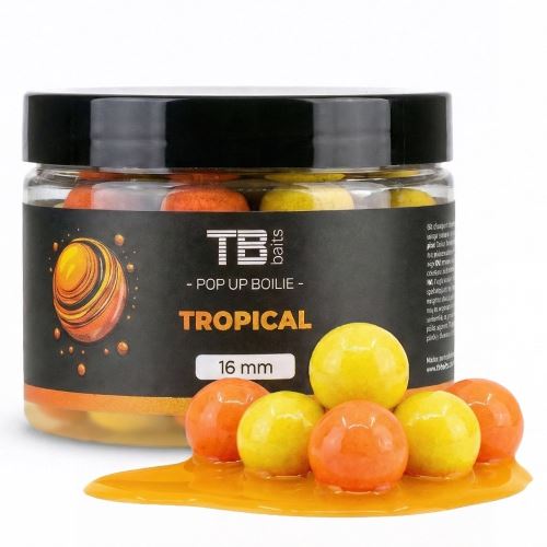 TB Baits Plávajúce Boilie Pop-Up Tropical + NHDC 50 g