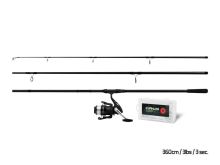 Delphin Kaprársky Set Yakuza Prút 3,6 m 3 lb 3-diel + Navijak 6T + Príslušenstvo (2)