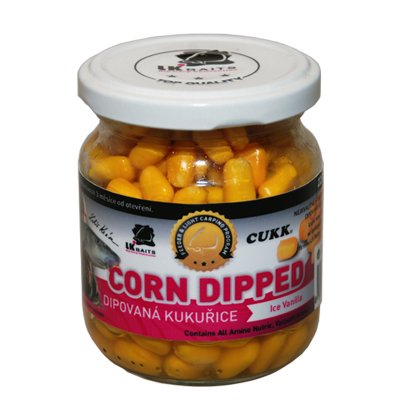 Lk baits dipovaná kukurica 220 ml-ice vanila