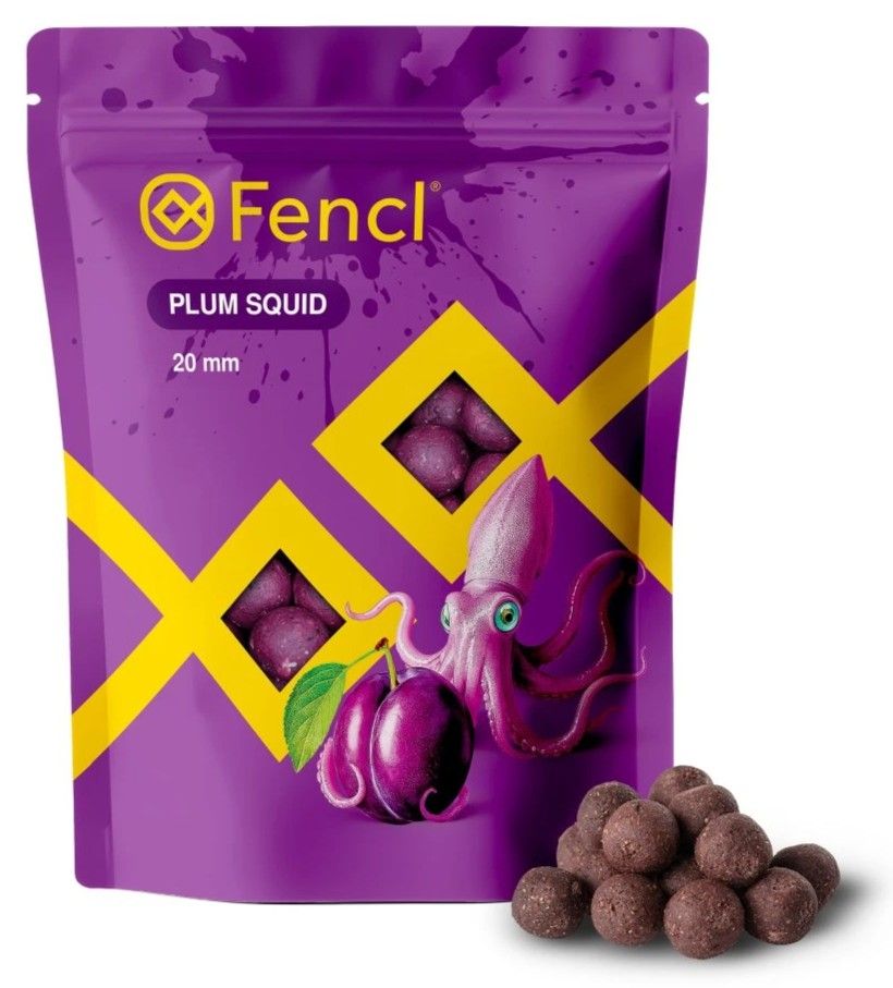 Fencl boilie plum squid 900 g - 20 mm