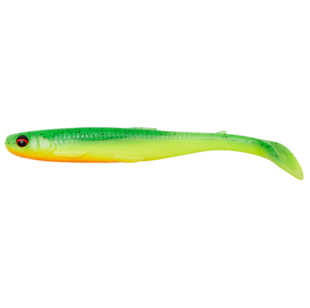 E-shop Savage gear gumová nástraha slender scoopl shad green yellow - 15 cm 17 g