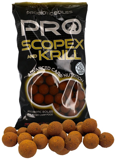 Starbaits boilie scopex krill - 800 g 14 mm