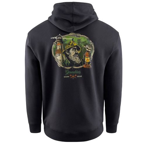 Grundéns Mikina Dark Seas X Grundens Watchman Hoodie Black