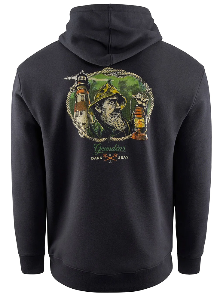 E-shop Grundéns mikina dark seas x grundens watchman hoodie black - m