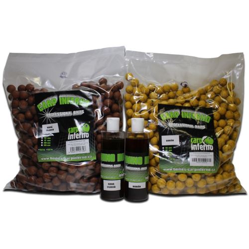 Carp Inferno Boilies Light Line 3 kg + 250 ml Booster