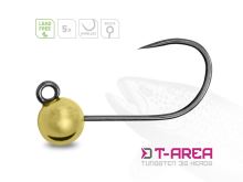 Delphin Jigová Hlavička T-AREA BL Wolframový Jig Zlatý 5 ks (1)