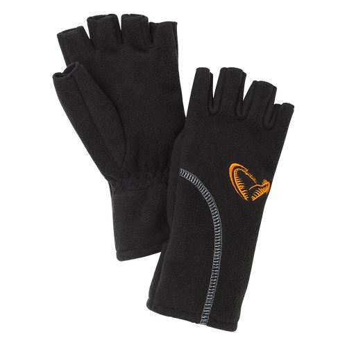 Savage Gear Rukavice Wind Pro Half Finger Black