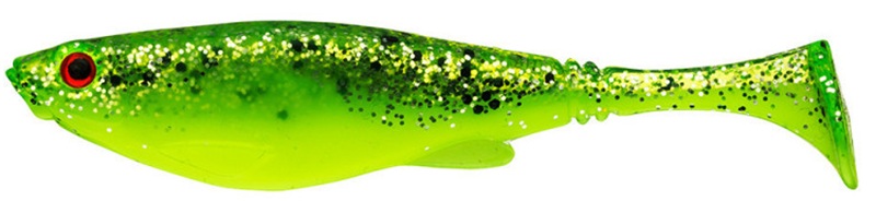 Daiwa gumová nástraha prorex belly shad žltozelený shocker - 8,5 cm 4 g