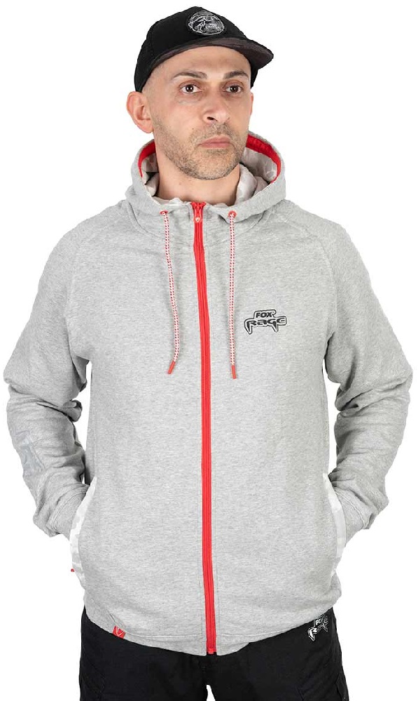 Fox rage mikina voyager hoody light grey - xxl