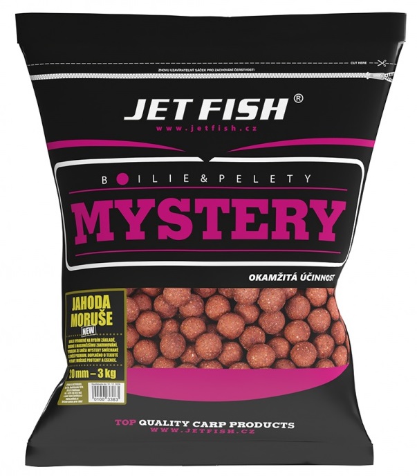 E-shop Jet fish boilie mystery jahoda/moruša new 3 kg - 20 mm