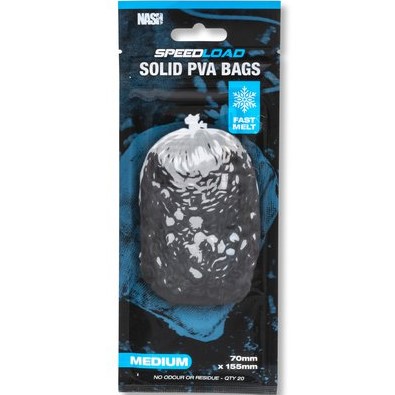 Nash pva vrecká speedload solid pva bags fast melt - medium