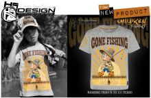 HOTSPOT DESIGN Tričko Gone Fishing Detské (4)