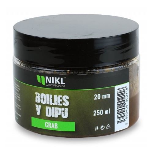 Nikl Boilies V Dipe Crab 250 g