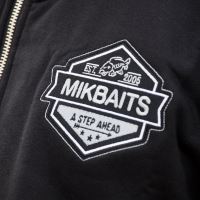 Mikbaits Mikina Team Čierna S Kapucňou (1)