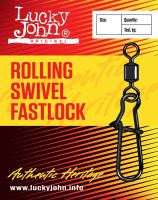 LUCKY JOHN Karabínka Rolling Swivel Fast Lock-Veľkosť 10