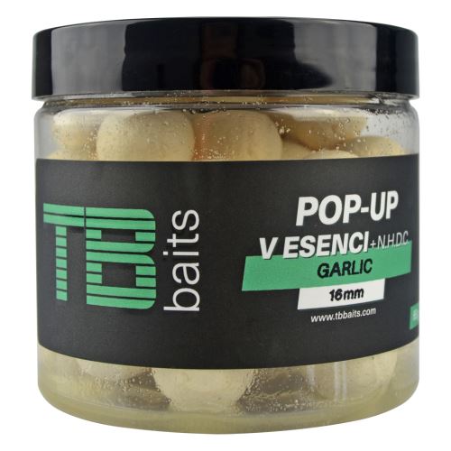 TB Baits Plávajúce Boilie Pop-Up White Garlic + NHDC 65 g