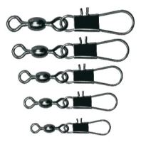 Cralusso Obratlík s Karabínkou Crane Swivel With Interlock Snap 12 ks - Veľkosť 4
