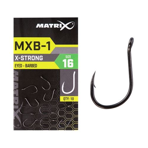 Matrix Háčiky MXB-1 Barbed Eyed End Black Nickel 10 ks
