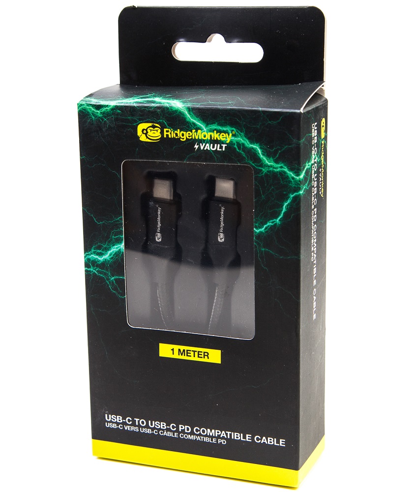 Ridgemonkey napájací kábel usb-c to c 1 m