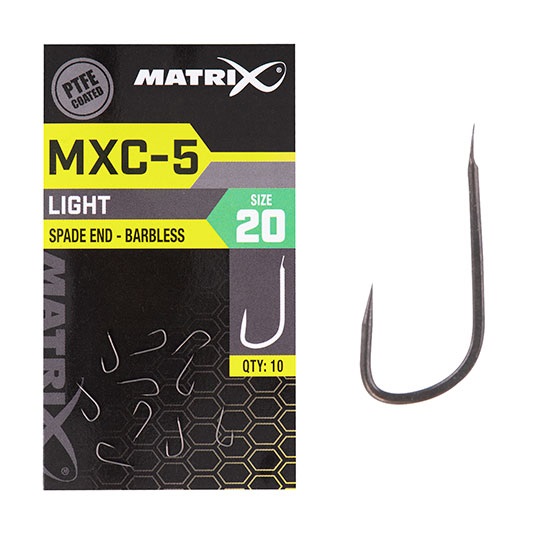 Matrix háčiky mxc-5 barbless spade 10 ks - 16