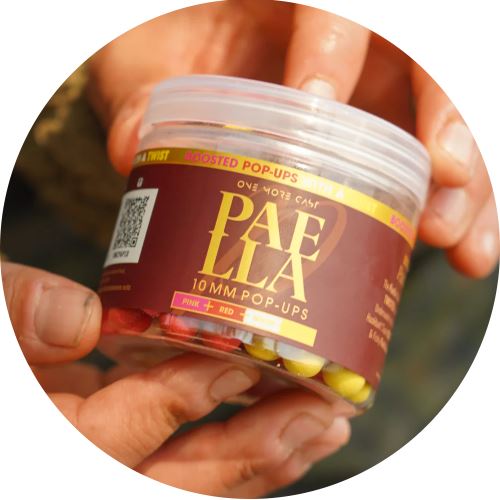 One More Cast Plávajúce Boilie Boosted Fluoro Pop-Ups Mixed Paella 70 g 10 mm