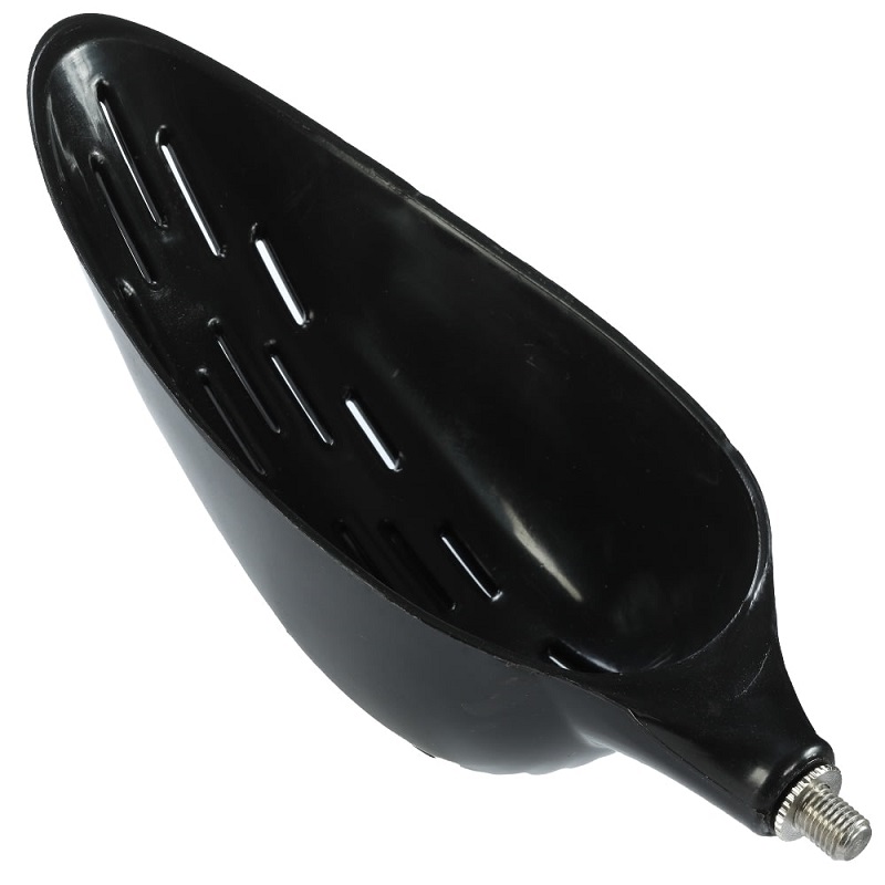 E-shop Giants fishing zakrmovacia lopatka so závitom baiting spoon with holes black