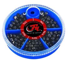 Filfishing Broky Split Shots Large Box Filfishing Broky Split Shots Large Box