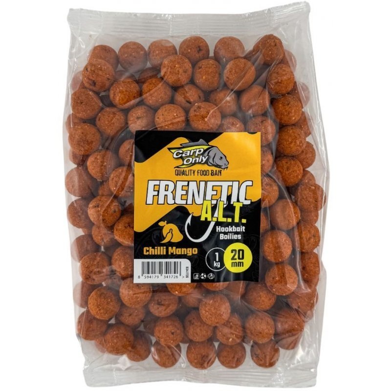 Carp only boilies frenetic a.l.t. hookbaits chilli mango 1 kg - 16 mm