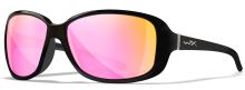 Wiley X Polarizačné Okuliare Affinity Captivate Polarized Rose Gold Mirror Smoke Green Gloss Black