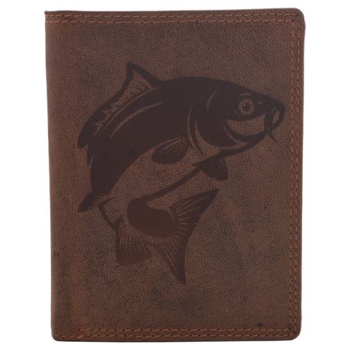 Mercucio Peňaženka Svetlohnedá Vzor 25 Kapor Celý