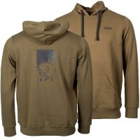 Nash Mikina Make It Happen Hoody Fish Logo Green - S