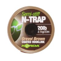 Korda Náväzcová Šnúrka N-Trap Semi Stiff Gravel Brown 20 m (2)