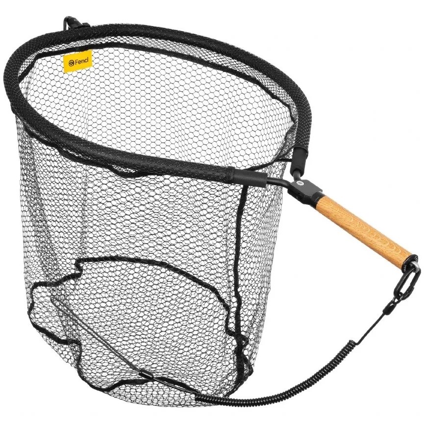 E-shop Fencl muškársky podberák king xl natur s pogumovanou sieťou 55x47 cm
