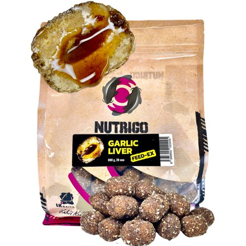 LK Baits Nutrigo Feed-Ex Garlic Liver 800 g 20 mm