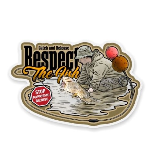 4ANGLERSDESIGN Samolepka 52 Catch and Release Respect The Fish SK