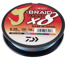 Daiwa Splietaná Šnúra J-Braid 8 Grand Mutlifarba 150 m-Priemer 0,22 mm / Nosnosť 19,5 kg