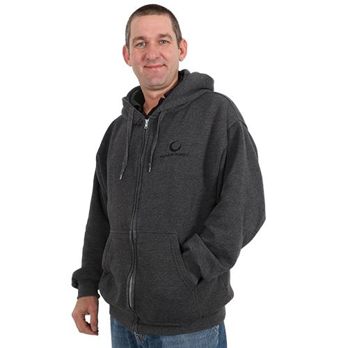Gardner Mikina Grey Zip Thru Hoody