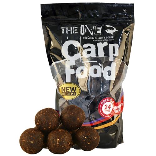 The One Boilies Rozpustné Carp Food Soluble Strawberry Mussel 1 kg 24 mm