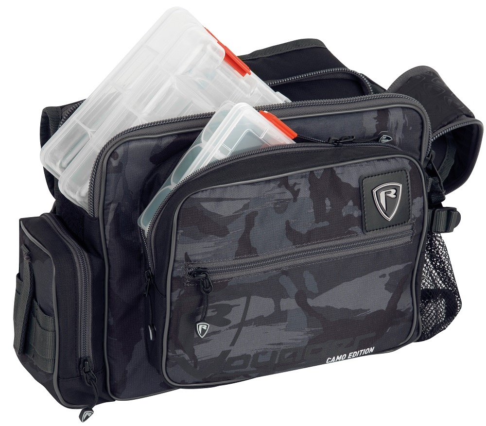 Fox rage taška camo medium shoulder bag inc boxes