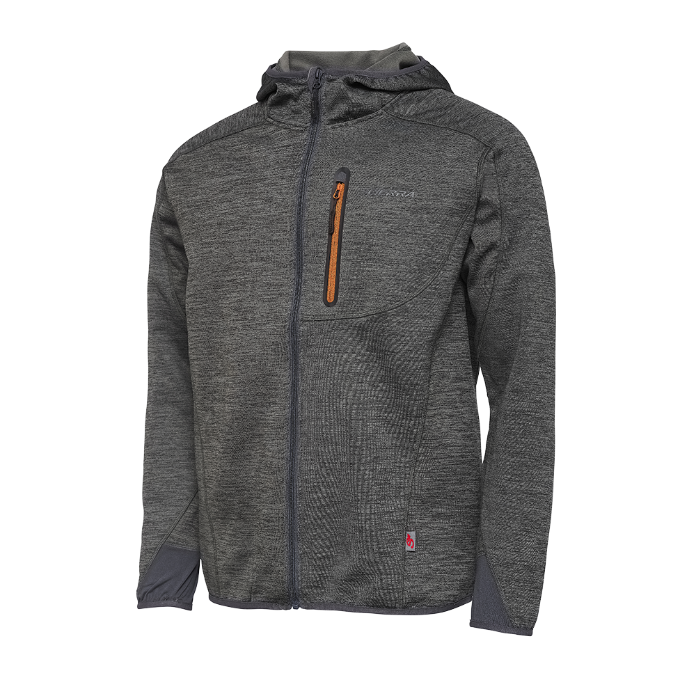 Scierra mikina tech hoodie pewter grey melange - l