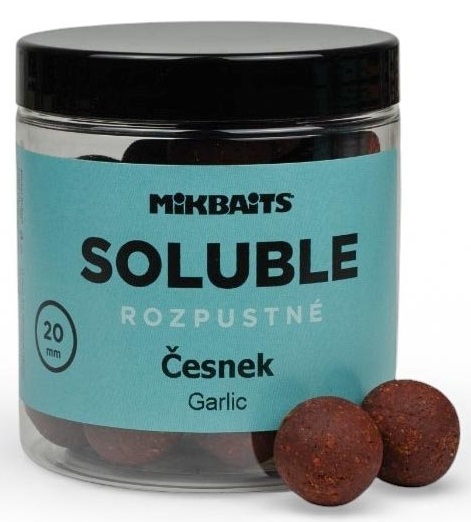 E-shop Mikbaits rozpustné boilie soluble cesnak 250 ml - 24 mm