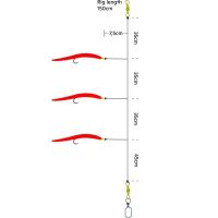 Kinetic Nadväzec Sabiki Makk Red 150 cm (1)