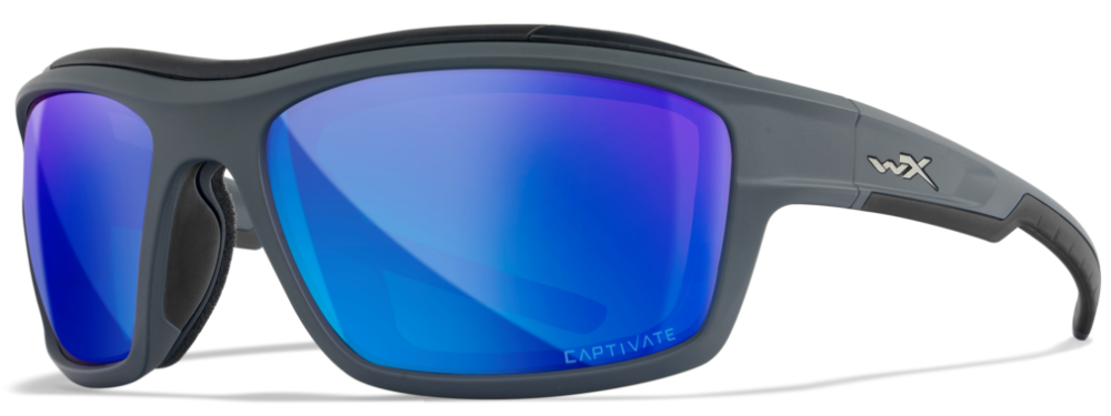 Wiley x polarizačné okuliare ozone captivate polarized blue mirror grey matte grey