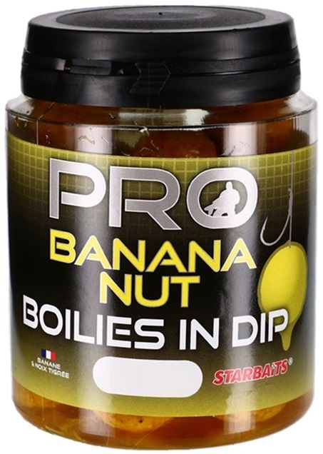 Starbaits boilies in dip probiotic banana nut 150 g - 24 mm